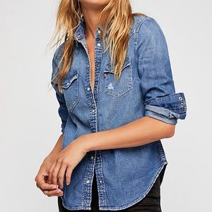 Levi’s denim shirt free people